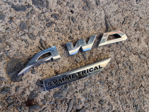 Genuine OEM Subaru XV GT 2017 - 21 Factory Rear Boot Lid AWD Letters Decal OEM