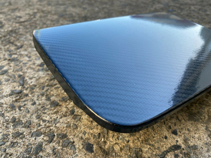 Subaru Liberty Outback 03 - 09 5D Carbon Fiber Vinyl Wrapped Petrol Flap Lid