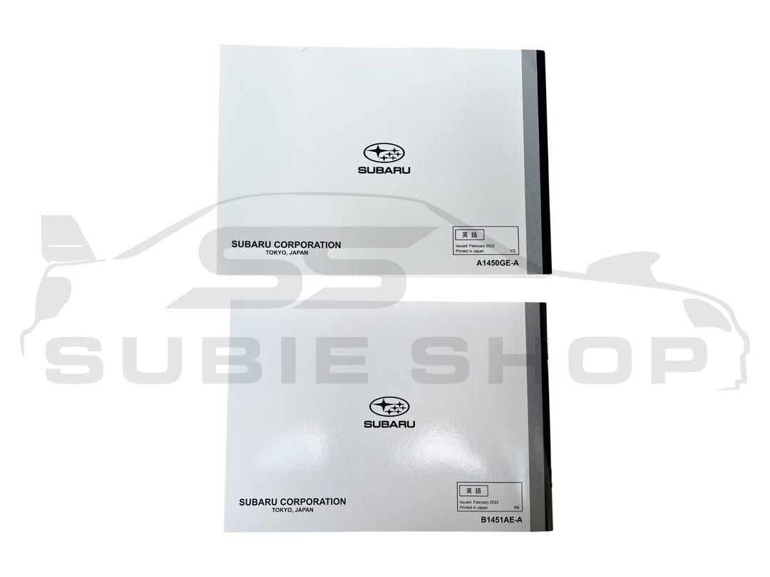 GENUINE Subaru XV GU 20 + Factory Owners Manual Log Service Book Wallet Pouch