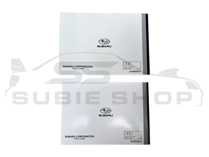 GENUINE Subaru XV GU 20 + Factory Owners Manual Log Service Book Wallet Pouch