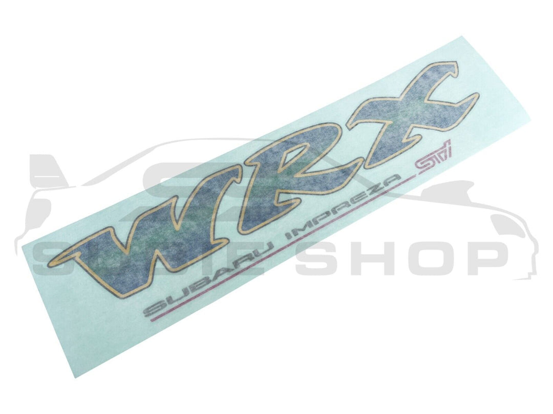 NEW Genuine Subaru Impreza 99 WRX GC8 RA STI Rear Boot Lid Decal Stick ...