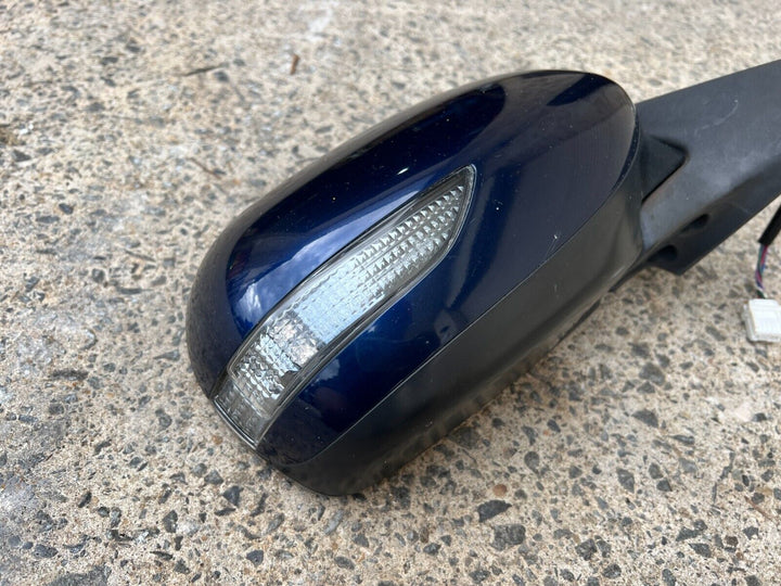 Subaru Liberty  Outback 2006 - 09 Driver Right Wing Side Mirror RH Blue 35J