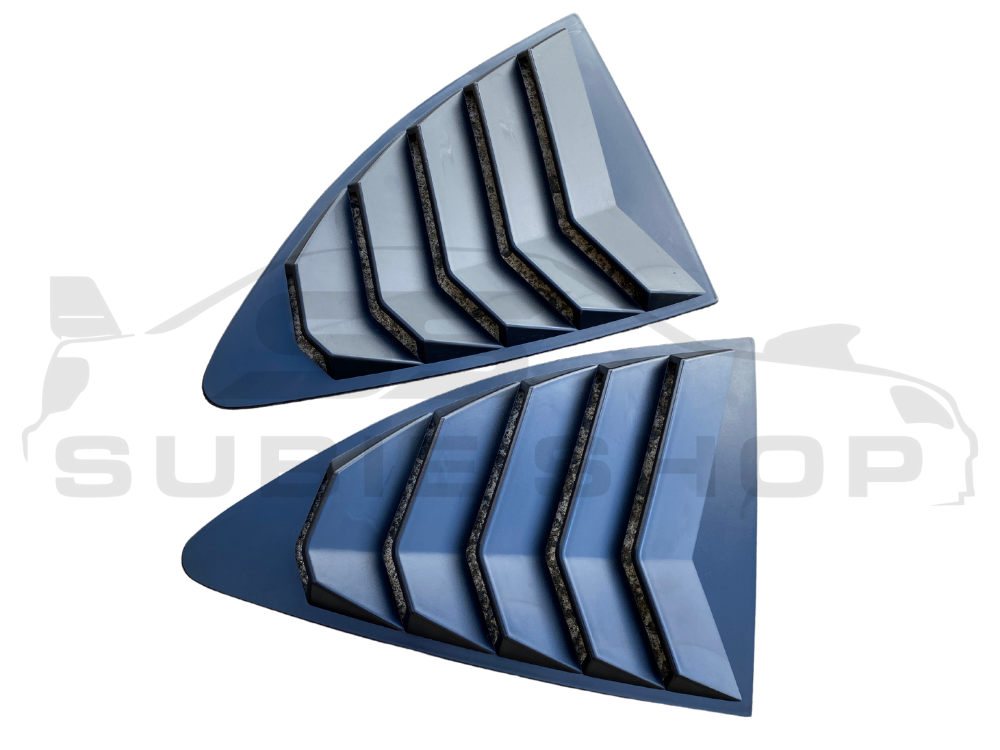 Side Rear Window Louvers Pair Trim For 13 - 20 Subaru BRZ Toyota 86 Matt Black