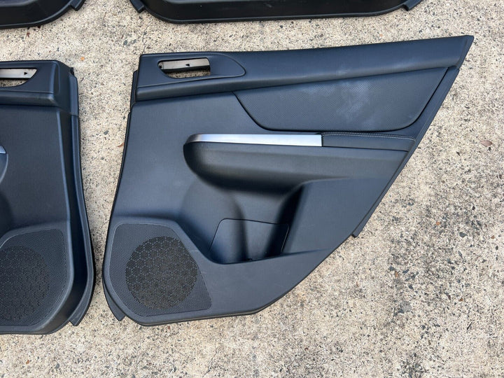 Subaru Impreza GJ G4 11 - 16 Leather interior Door Trims Cards Set Black GENUINE