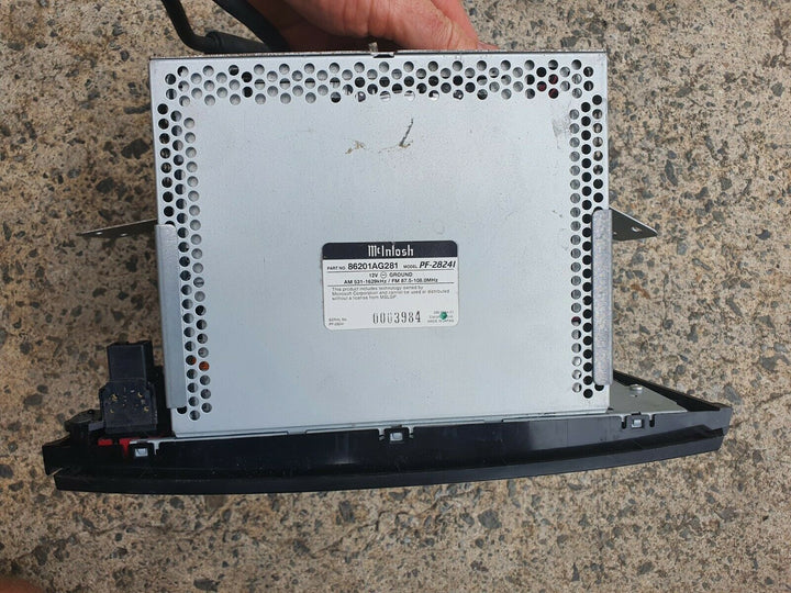 Subaru Liberty GT Spec B Series 2 06 09 McIntosh Stereo Head Unit Fascia Climate