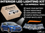 LED Interior White Light Bulb Lamp Kit For 11 - 19 Subaru Impreza GJ VA WRX/ STi