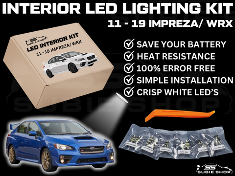 LED Interior White Light Bulb Lamp Kit For 11 - 19 Subaru Impreza GJ VA WRX/ STi