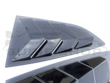 Side Rear Window Louvers Pair Trim For 21 - 23 Subaru BRZ Toyota 86 Gloss Black