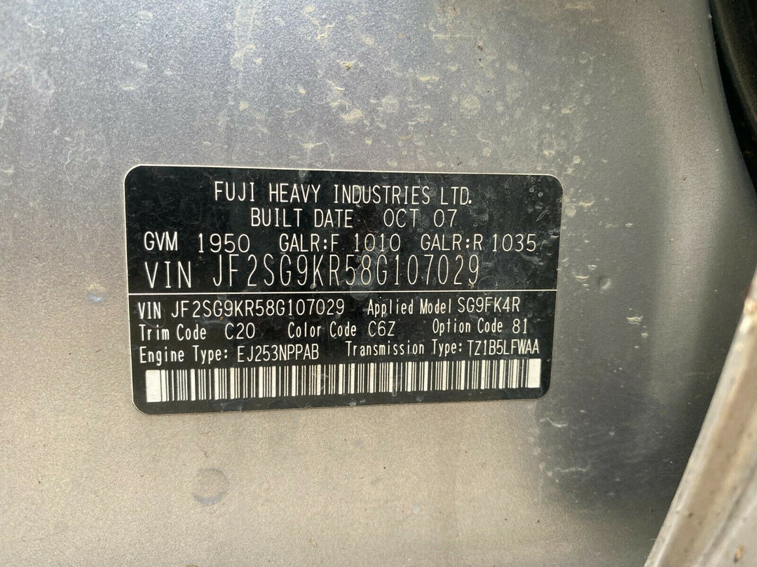 Subaru Forester 05 - 07 SG X XS XT Factory Front Top Dash Clock Display Genuine
