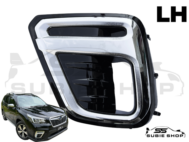 Front Bumper Bar Chrome Fog Light Cover For 18 - 21 Subaru Forester SK Left LH