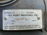 Subaru Liberty GT H6 Spec B 03-09 Factory Side Skirts Chrome Strip Silver 45A