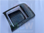 Carbon Fiber Center Console Rear Cup Tray Styling Trim For 15-19 Subaru WRX STi
