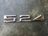 Genuine BMW 524 Boot Lid Badge Emblem Original Factory VIntage