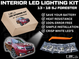 LED Interior Crisp White Light Bulb Lamp Kit For 13 - 18 SJ Subaru Forester