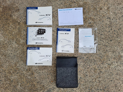 Genuine Subaru XV GT 2017 - 21 Log Book Wallet Cover Accessories Brochures Set