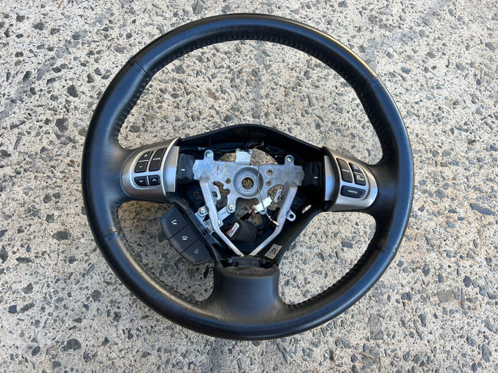 Subaru Forester 2008 -12 SH Black Leather Steering Wheel Cruise Control Buttons