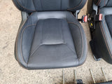 Subaru XV GT 2017 - 21 Orange Stitching Leather Interior Front Seats Driver Pair