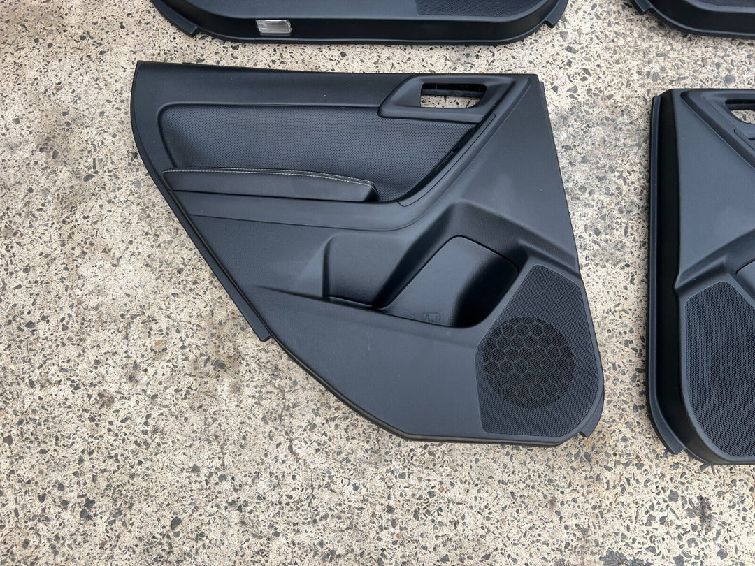 Subaru Forester SJ 2013 - 2018 Leather Door Card Panels Set Black Good Condition