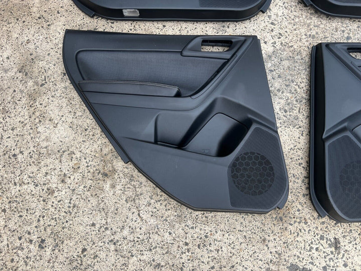 Subaru Forester SJ 2013 - 2018 Leather Door Card Panels Set Black Good Condition