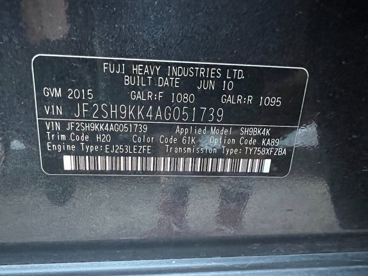 Genuine Subaru Forester 2008 - 2012 SH Traction Control Button Switch On Off