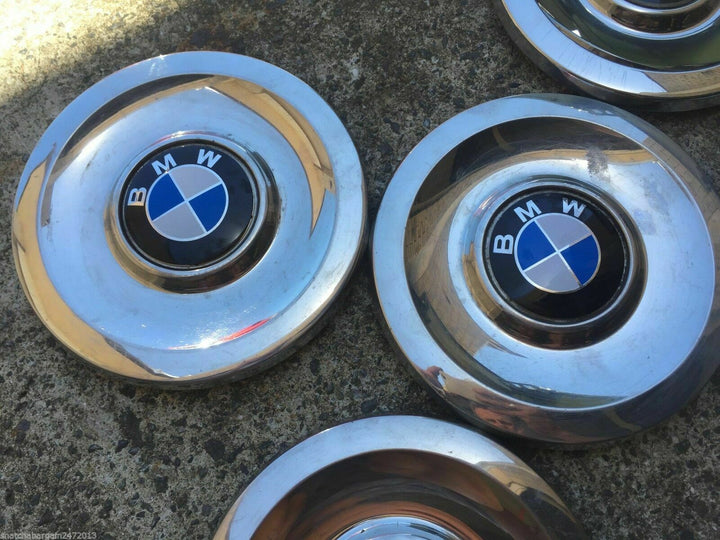 Genuine BMW Vintage 1960'S 1970'S Original Hub Caps Wheel Covers Full Set Of 5