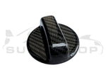 REAL Hard Carbon Fiber Petrol Fuel Cap Cover Trim For Subaru Impreza WRX BRZ XV+