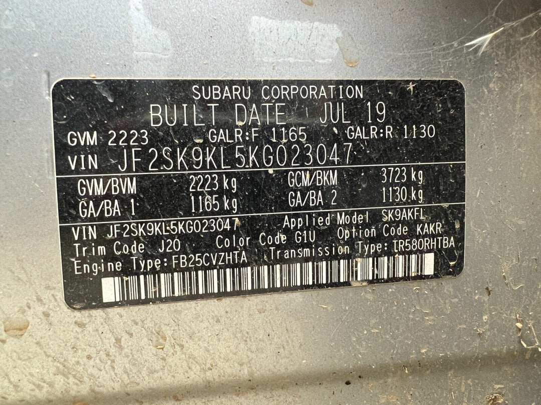 OEM Subaru Forester 2018 - 21 SK Drivers Electric Master Window Control Switch