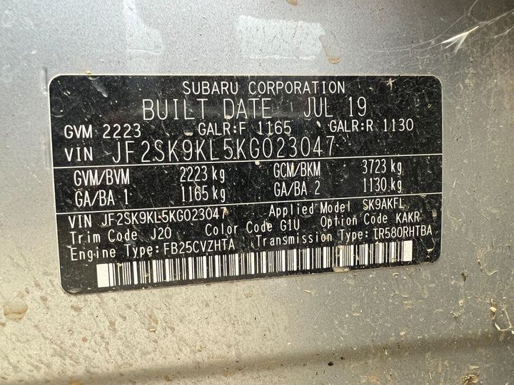 OEM Subaru Forester 2018 - 21 SK Drivers Electric Master Window Control Switch