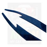 Carbon Fiber Headlight Eyelid Trim Decal Sticker Kit For 08 - 14 Subaru WRX STI
