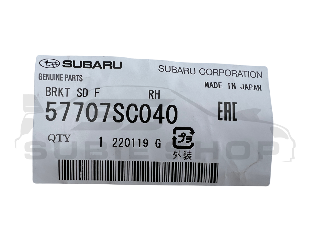 GENUINE Subaru Forester SH 08 - 12 Front Bumper Bar Bracket Slider Right RH R