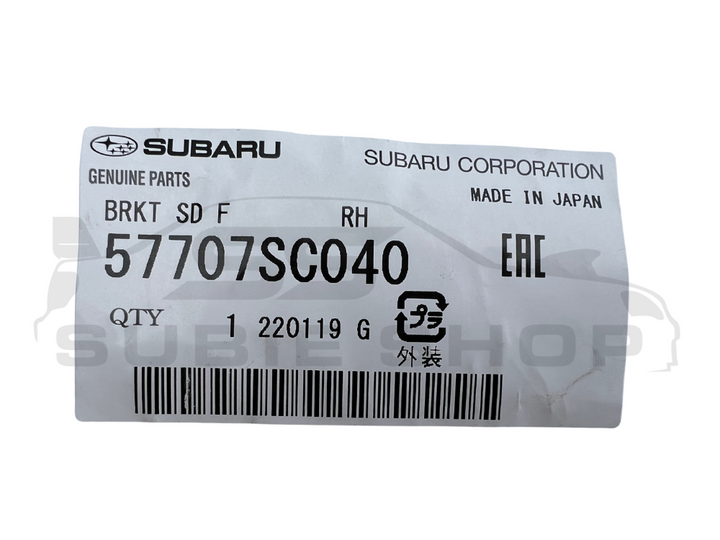 GENUINE Subaru Forester SH 08 - 12 Front Bumper Bar Bracket Slider Right RH R