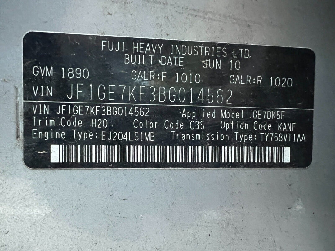 Subaru Impreza GH 08 - 11 Sedan Parcel Shelf Third Top Brake Light LED GENUINE