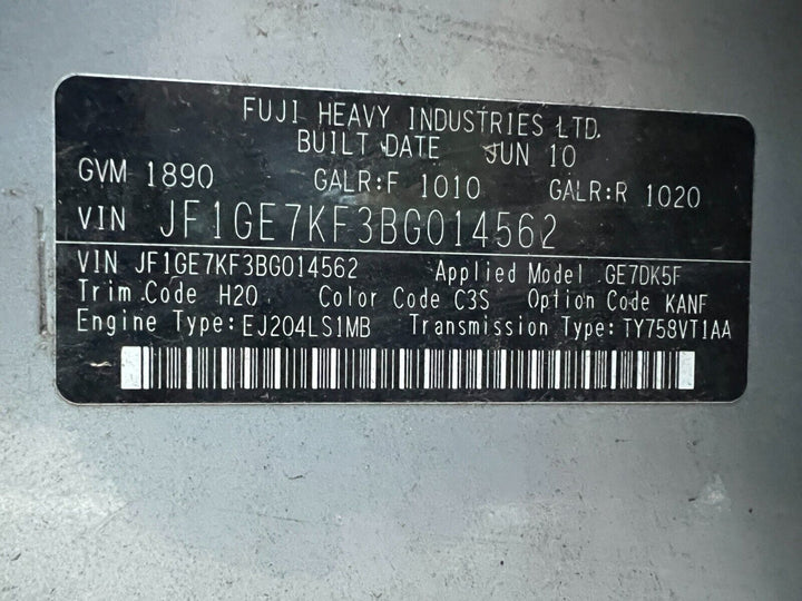 Subaru Impreza GH 08 - 11 Sedan Parcel Shelf Third Top Brake Light LED GENUINE