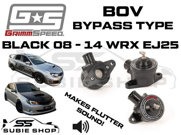 New Black Grimmspeed Bypass Blow Off Valve BOV For Subaru WRX 08 - 14 G3 EJ255