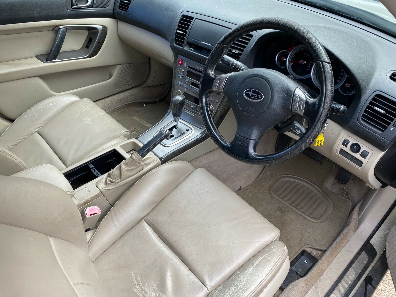 Subaru Outback Liberty GEN4 2003 06 H6 Cream Leather Interior