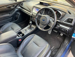 Subaru XV GT 2017-21 Centre Console Front Trim Panels Orange Leather Covers Pair