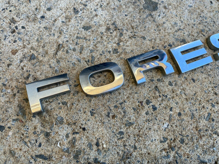 Subaru Forester 2008 -12 SH Rear Tailgate Chrome Badge Decal Letters Genuine AWD