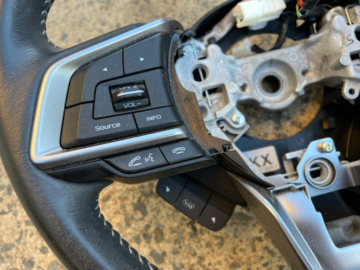 Subaru Forester SK 18 - 21 Leather Steering Wheel Bluetooth Buttons Type GENUINE