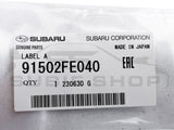 GENUINE OEM Subaru Impreza Blob 04 - 05 GD WRX STi Front Fog Cover Sticker Decal