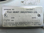 Subaru Liberty Outback 03 - 06 GEN 4 H6 Spare Wheel Tyre Locking Screw Clamp Pn