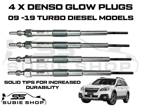 OEM Preferred Denso For Subaru Outback Turbo Diesel 09 -19 Set 4 Glow Plugs EE20