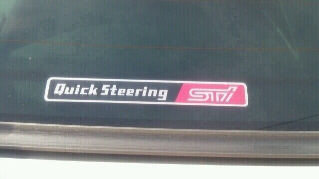NEW OEM Genuine Subaru Impreza WRX GC8 BRZ 86 GD Steer STI Rear Decal ...