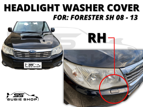 Front Bumper Headlight Washer Nozzle Cover Cap For 08 - 13 Subaru Forester SH RH