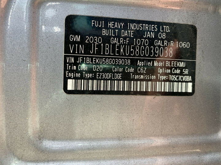 Subaru Liberty Outback Gen 4 03 - 09 H6 Spec B Paddle Shift Gear Change Shifter