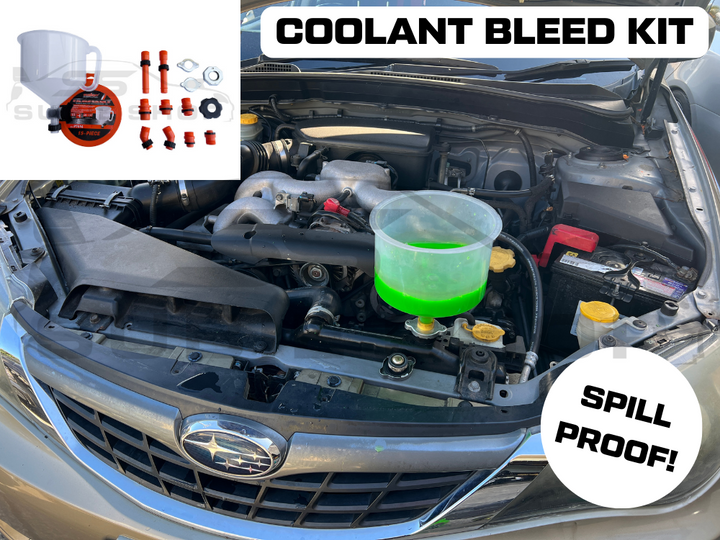 15 Pce Spill Proof Radiator Cooling System Coolant Bleed Kit Funnel Filler Refil
