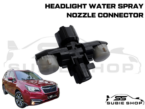 Headlight Washer Cap Water Jet Nozzle For 13 - 19 Subaru Forester SJ SK Outback