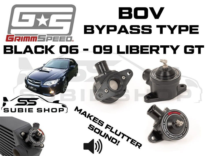 New Black Grimmspeed Bypass Blow Off Valve BOV For Subaru Liberty 06-09 GT Turbo