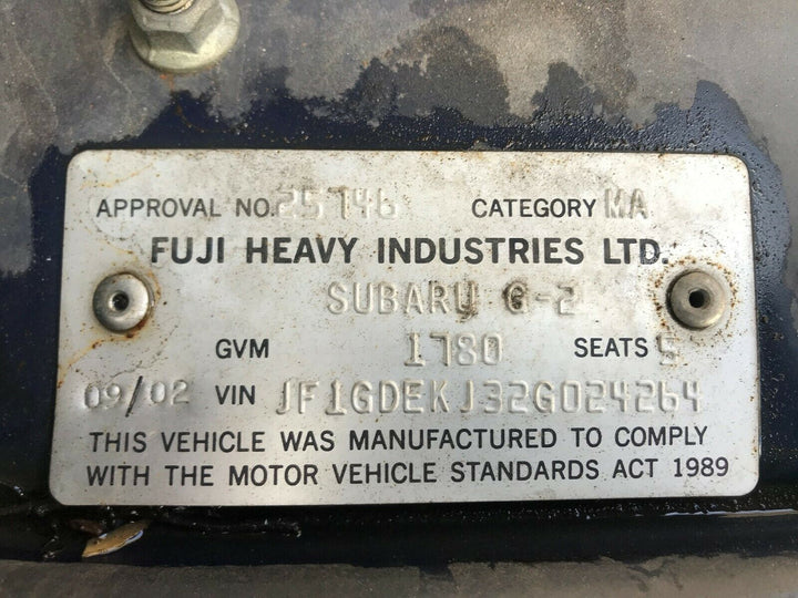 Subaru Impreza Bug Eye WRX 00 - 02 Gen 2 Interior Courtesy Light Lamp Genuine