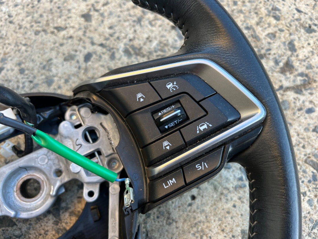 Subaru Forester SK 18 - 21 Leather Steering Wheel Bluetooth Buttons Type GENUINE