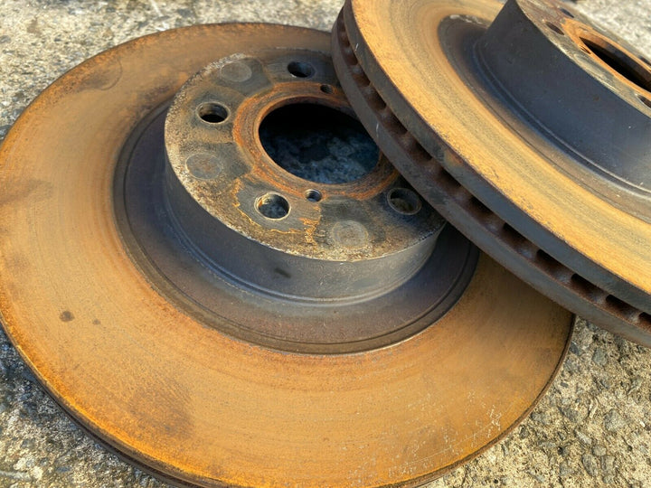 OEM Subaru Impreza WRX Turbo 08 -14 G3 Front Brake Calipers Rotors Pads Set Red